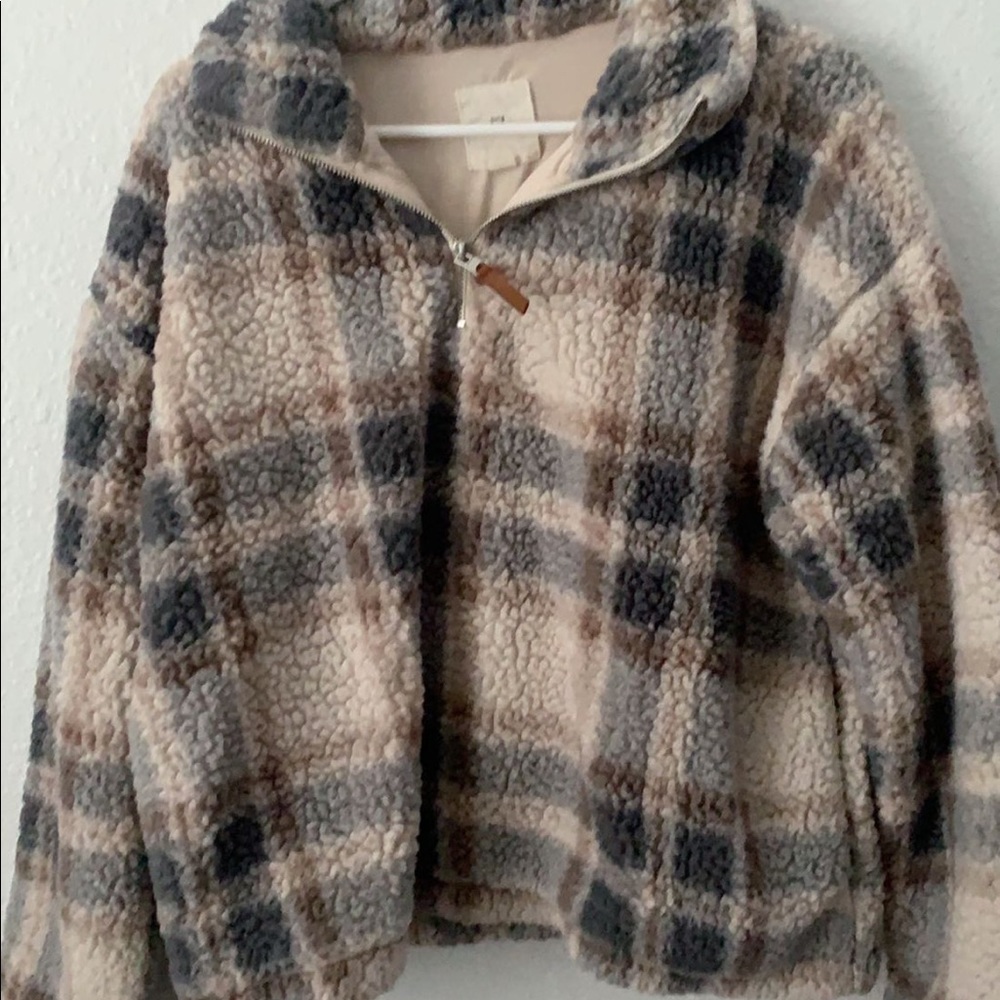 Plaid Quarter Zip